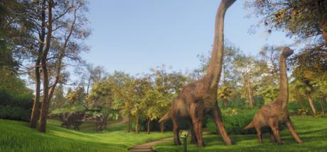 Lawn Mowing Simulator - Dino Safari Cover