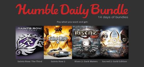 Saints Row 2 + Saints Row: The Third + Risen 2: Dark Waters + Sacred 2: Gold BUNDLE Cover